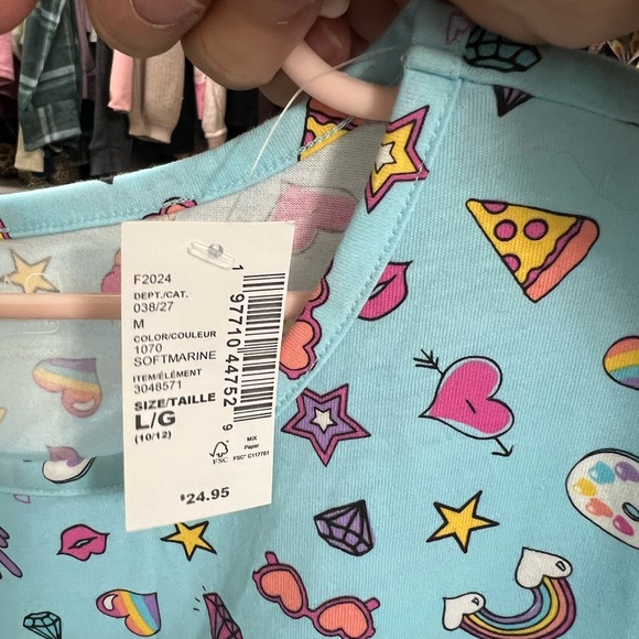 The Children's Place Blue Dress with Colorful Icons - Picture 5 of 5